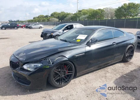 2012 BMW 650I из США, поврежденный, VIN WBALX3C51CDV77499